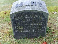 Mary E <I>Blanchard</I> Bentley 