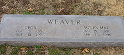 Agnes Mae <I>Leatherwood</I> Weaver 