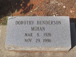 Dorothy <I>Henderson</I> McHan 