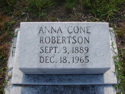 Anna <I>Cone</I> Robertson 