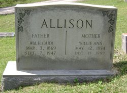 Willie Ann <I>Weed</I> Allison 