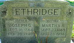 Martha A <I>Perdue</I> Ethridge 