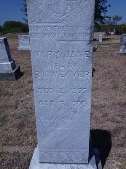 Mary Jane <I>West</I> Weaver 