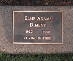 Elsie <I>Adams</I> Diment 