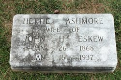 Hettie Atwood “Henrietta” <I>Ashmore</I> Eskew 