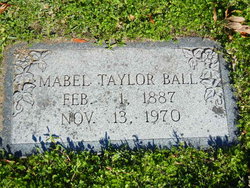 Mabel Gertrude <I>Taylor</I> Ball 