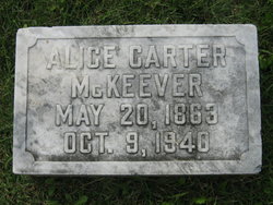 Magdaline Alice “Alice” <I>Carter</I> McKeever 