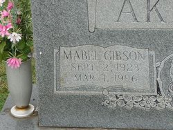 Mabel Irene <I>Gibson</I> Akers 