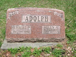 Helen A <I>Burkhardt</I> Adolph 