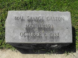 Annie Mae <I>Savage</I> Gaston 