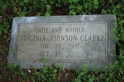 Catherine Virginia <I>Johnson</I> Clarke 
