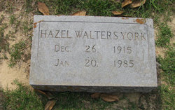 Hazel <I>Walters</I> York 