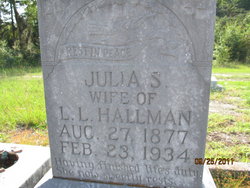 Julia S. <I>Connell</I> Hallman 