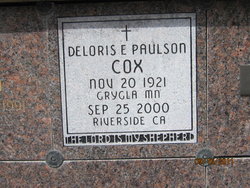 Deloris E <I>Paulson</I> Cox 