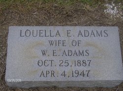 Louella E <I>Hoffman</I> Adams 