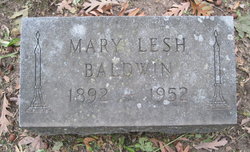 Mary <I>Lesh</I> Baldwin 