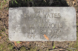 Emma Lee <I>Yates</I> Ammons 