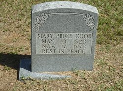 Mary <I>Price</I> Coor 