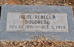 Irene Rebecca <I>Sandusky</I> Boudreau 