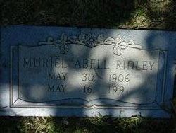 Muriel Elizabeth <I>Abell</I> Ridley 