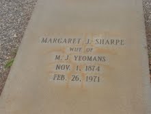 Margaret J <I>Sharpe</I> Jones Yeomans 