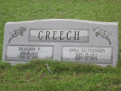 Anna Jane <I>Stephenson</I> Creech 