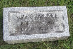 Alma Gertrude <I>Clowe</I> Lawrence 
