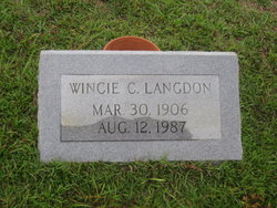 Wincie C. <I>Langdon</I> Capps 