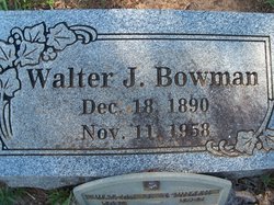 Walter Jesse Bowman 
