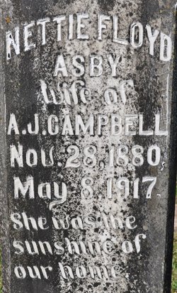 Nettie Floyd <I>Asby</I> Campbell 