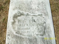 Ruby <I>Rogers</I> Alexander 