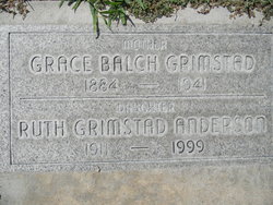 Grace Edith <I>Balch</I> Grimstad 