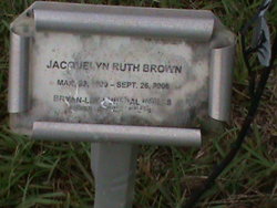 Jacquelyn Ruth “Jackie” <I>Leingang</I> Brown 