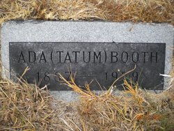 Ada <I>Tatum</I> Booth 
