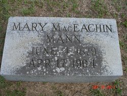 Mary <I>MacEachin</I> Mann 