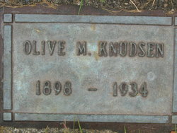 Olive Marie <I>Maddux</I> Knudsen 