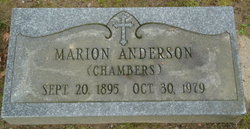 Marion <I>Chambers</I> Anderson 