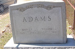 Mary F. <I>Harris</I> Adams 