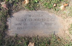 Mary O Walbridge 