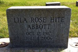 Lila Rose <I>Hite</I> Abbott 