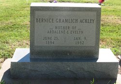 Bernice <I>Gramlich</I> Ackley 