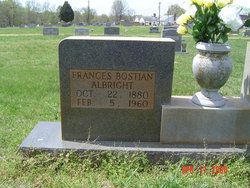 Frances <I>Bostian</I> Albright 
