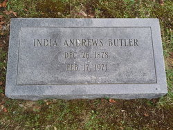 Indiana “India” <I>Andrews</I> Butler 