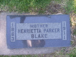 Henrietta <I>Parker</I> Blake 