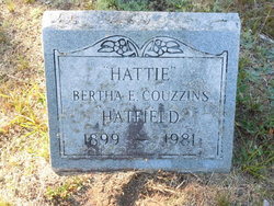 Bertha E. Couzzins Hatfield 