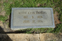 Nettie Amanda <I>Cox</I> Simmons 