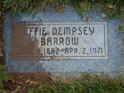 Ethel “Effie” <I>Dempsey</I> Barrow 