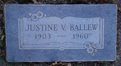 Justine Emma <I>Vera</I> Ballew 