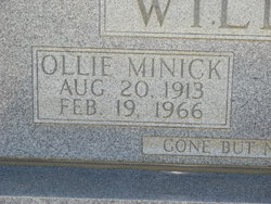 Ollie G <I>Minick</I> Williams 