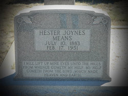 Hester <I>Joynes</I> Means 